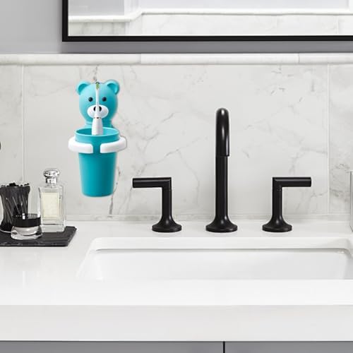 Cute Bear Toothbrush Holder Set for Kids