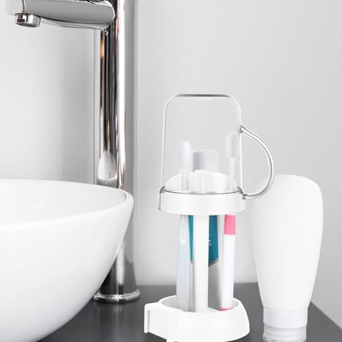 Durable Travel Tooth Brush Holder with Cup Cover for Bathroom