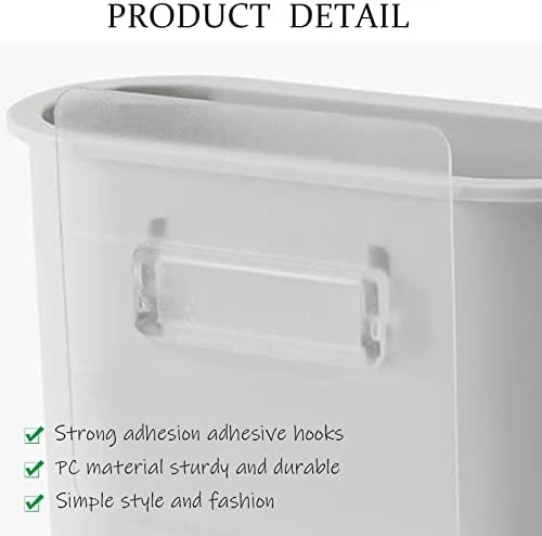 kulusionWall-Mounted Toothbrush Holder Easy-Hang Durable Space-Saving Grey