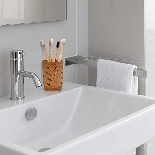 Eco-Friendly Bamboo Toothbrush Holder with Drainage - Multi-Functional in the Bathroom Kitchen