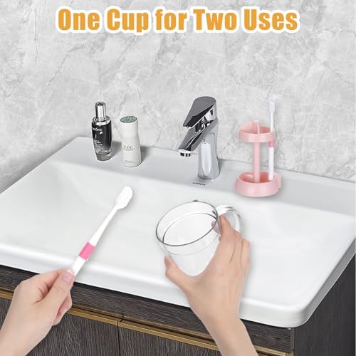 Toothbrush Holder with Cover 3 Slots Travel and Bathroom Use