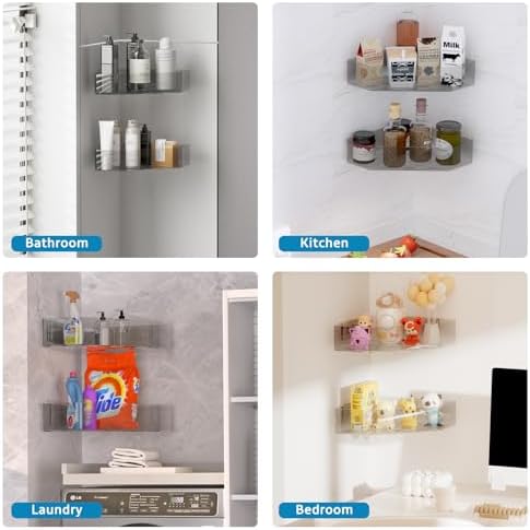 Durable Grey Bath Toy Organizer 2-Pack