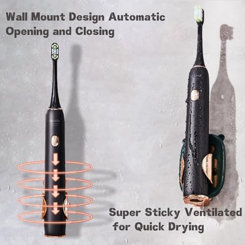 Electric Toothbrush Holder with Gravity Retracting Bracket
