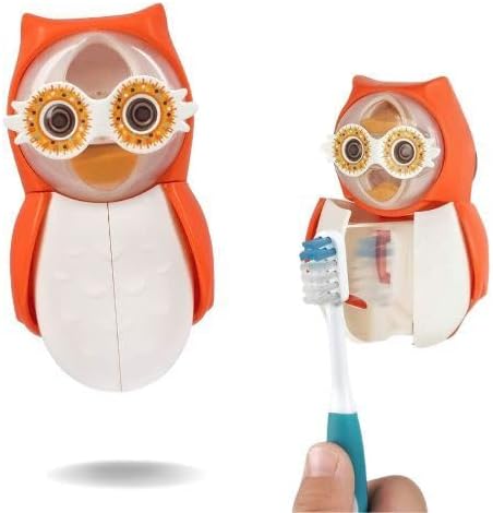 Flipper Owl Toothbrush Cover - Makes Brushing Fun for Kids