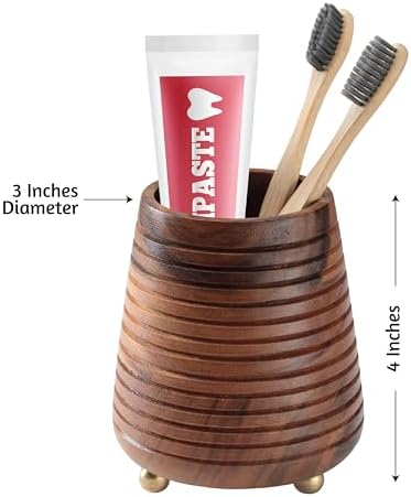 Folkulture 4x3 Toothbrush Holder for Bathroom