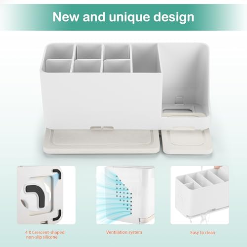 Easy-to-Use Durable Electric Toothbrush Holder for Bathroom Storage