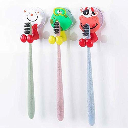 Cute Animal Toothbrush Holder for Kids with Suction Cup 9 Pack