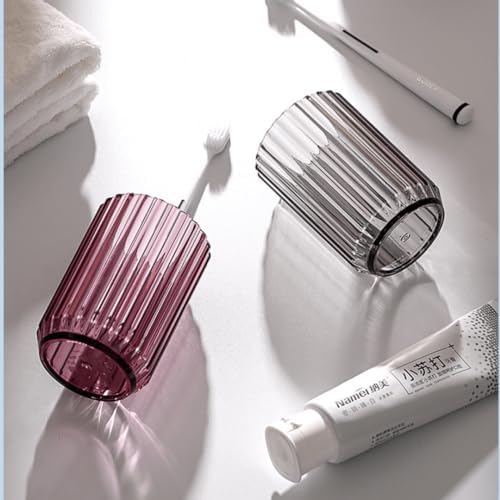2Pack Toothbrush Cup Holder Set with Blue and Pink Tumbler