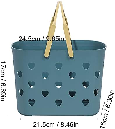 Sturdy BPA-free shower caddy with handles for bathroom essentials