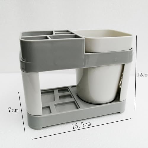 Space-Saving Acrylic Toothbrush Holder for Bathrooms