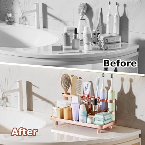 Electric Toothbrush Holder - Rose Gold Design for Clean and Convenient Daily Use
