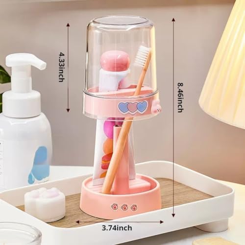 POMN Kids Toothbrush Holder with Cute Design for Kids