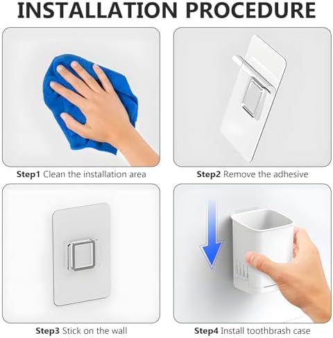 Sturdy Wall-Mounted Toothbrush Holder SIBRANT