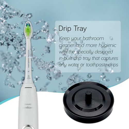 Relsy Black Aluminum Toothbrush Holder for Philips SoniaCARE