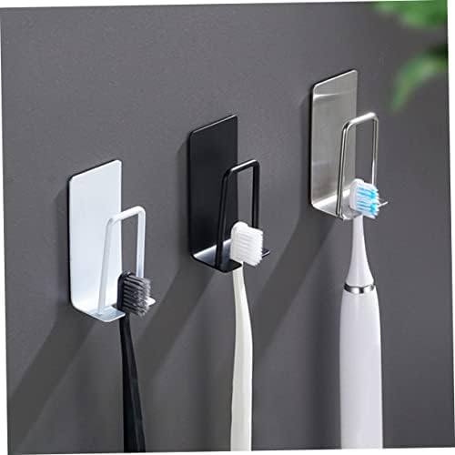 Sturdy Stainless Steel Toothbrush Holders Wall-Mounted Organizer Set for Bathroom