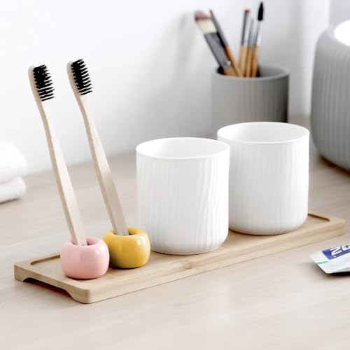 LIDESHUE Ceramic Toothbrush Holder