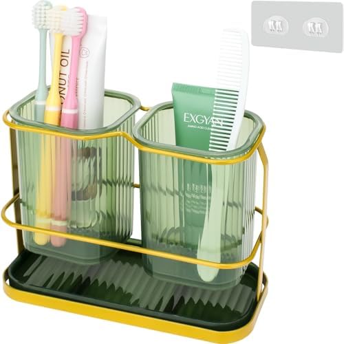 Stylish Space-Saving Wall-Mounted Toothbrush Holder