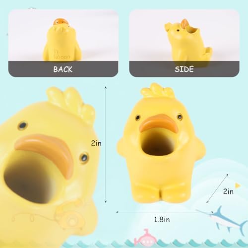 ADORABLE RESIN TOOTHBRUSH HOLDER - CUTE DUCK PEN PENCIL