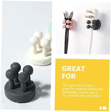 6Pcs Space Saving Wall Mounted Silicone Toothbrush Holders