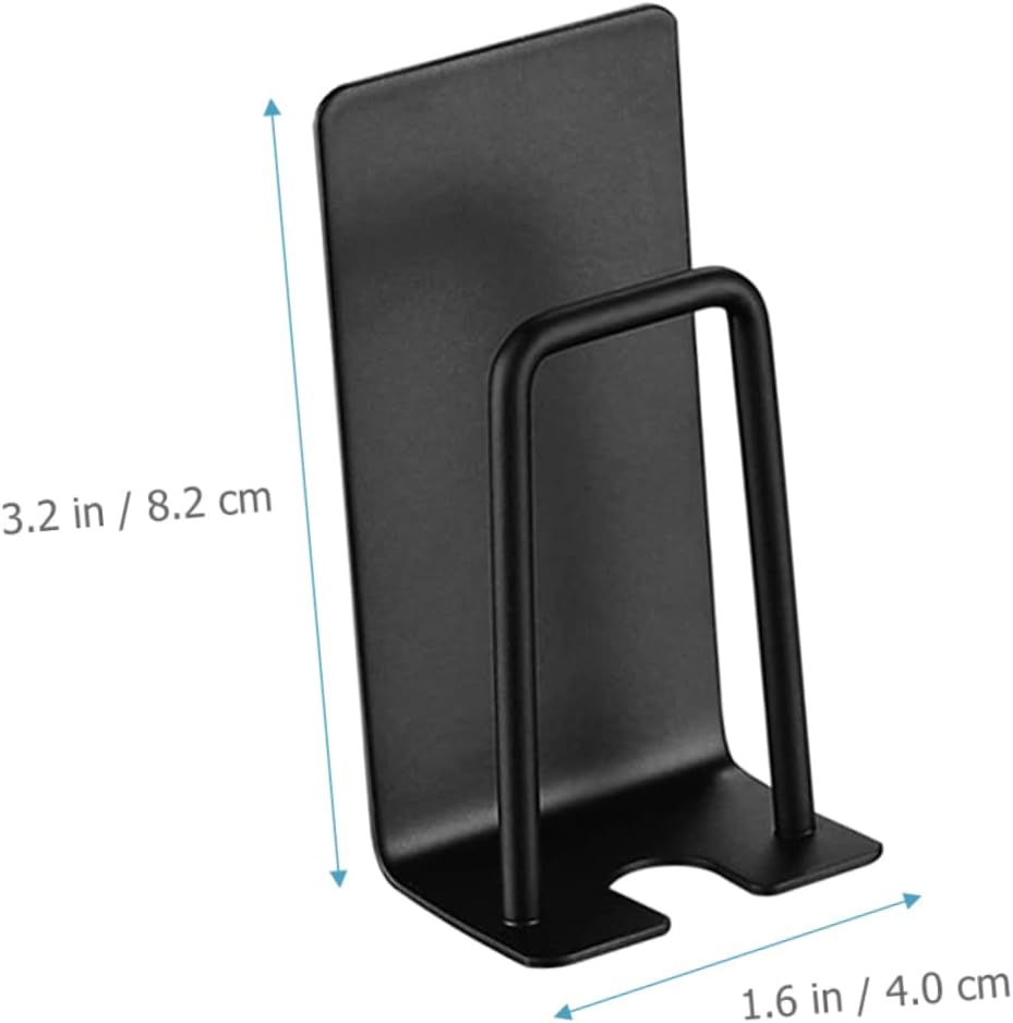 2-Piece Wall Adhesive Toothbrush Holder Stainless Steel Surface for Easy Cleaning