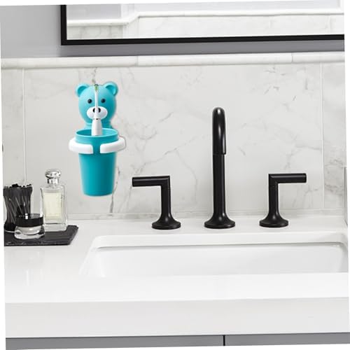 Kids Bear Toothbrush Holder with Cup Set
