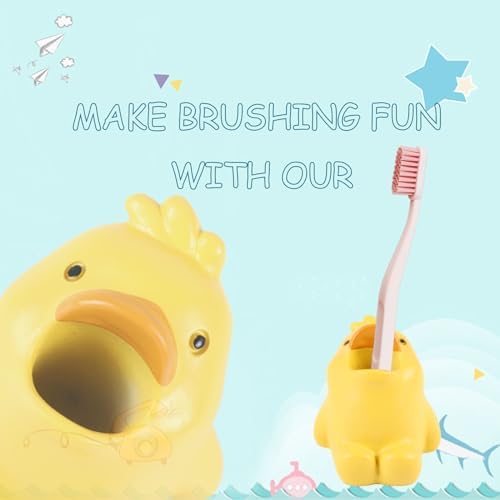 ADORABLE RESIN TOOTHBRUSH HOLDER - CUTE DUCK PEN PENCIL