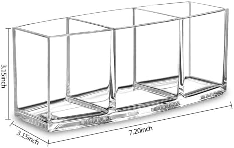 3 Slot Clear Toothbrush Holder IKWZ