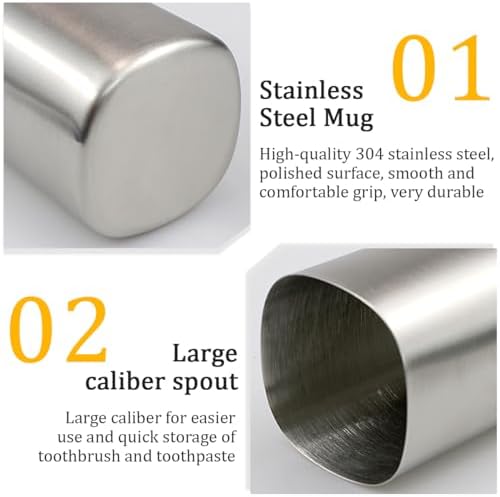 DOERDO Stainless Steel Toothbrush Holder 24x43-inch