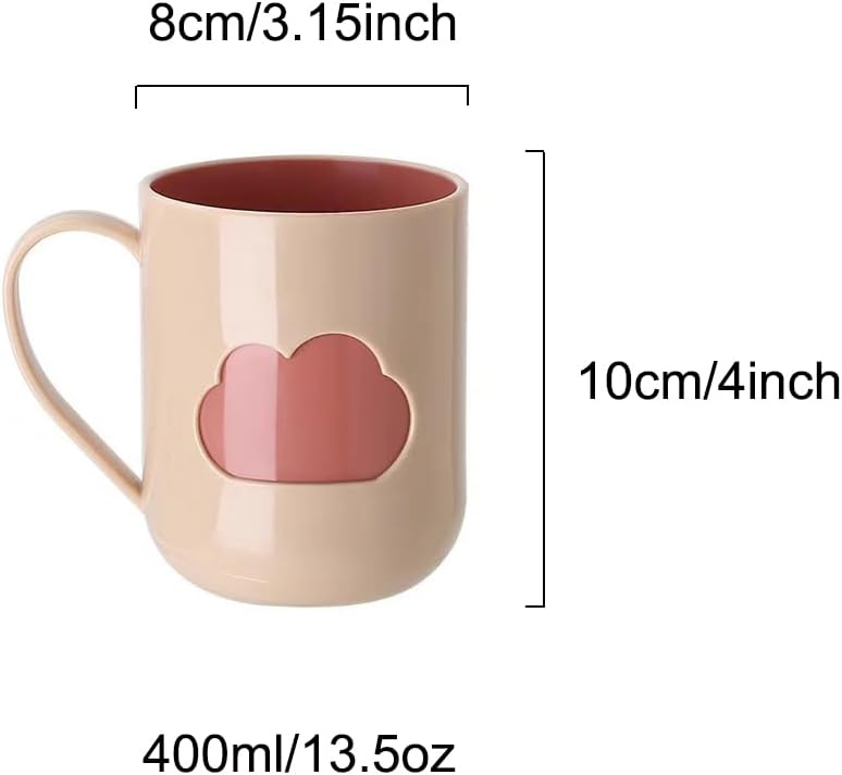 Elegant Mouthwash Cup with Handle for Bathroom Durable Easy to Carry