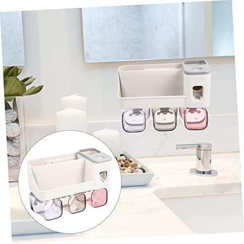 ABOOFAN Toothbrush Holder Bathroom Storage Shelf 238X18CM Light Grey