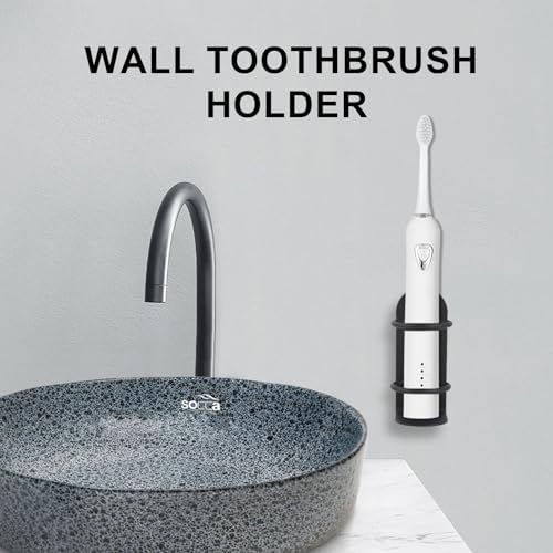 2 Pcs Electric Toothbrush Wall Mount Holder for Bathrooms
