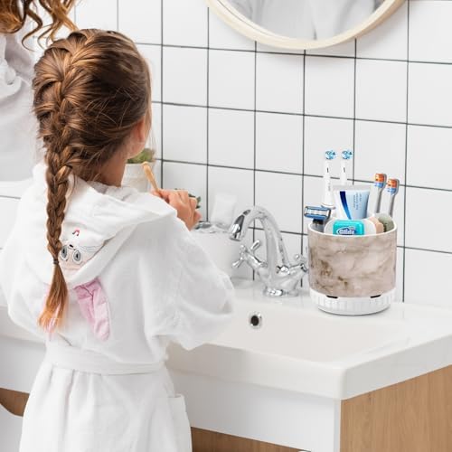 360 Rotating Marble Oral Care Holder
