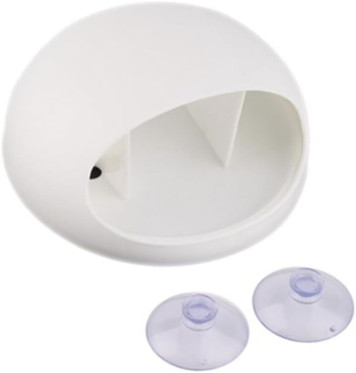 White Suction Cup Toothbrush Holder for Bathroom