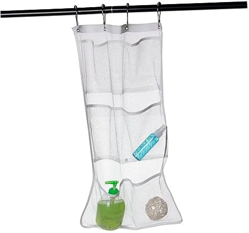 HOOTNEE Mesh Shower Organizer Bag for Bathroom Storage