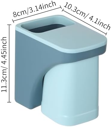 Yagoo Wall Mounted Toothbrush Holder Organizer Set 1 Blue