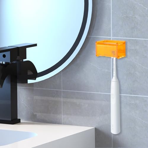 LUEXBOXToothbrush Holder Wall Mounted Storage Organizer Orange