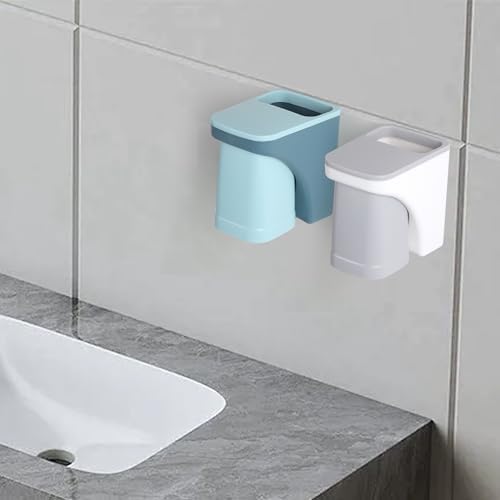 Yagoo Wall Mounted Toothbrush Holder Organizer Set 1 Blue