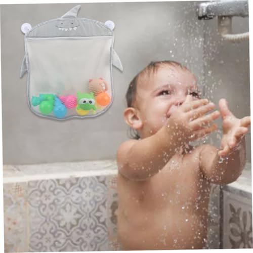 KUYYFDS Easy Bath Toy Organizer Net for Kids with Suction Cups