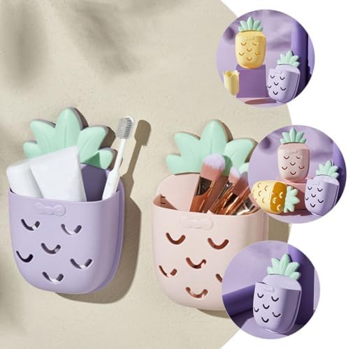 Hemoton Pineapple Wall Organizer 2-Pack