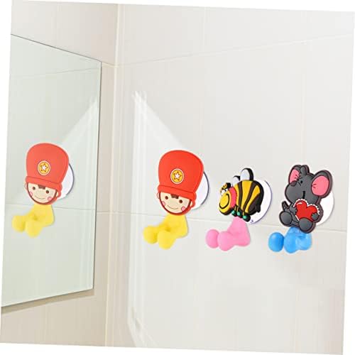 3-Piece Cartoon Suction Toothbrush Holder for Kids in the Bathroom