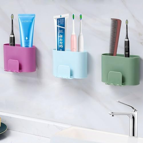 Durable Wall-Mounted Toothbrush Holder