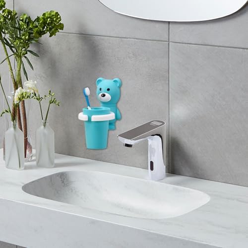 Kids Bear Toothbrush Holder with Cup Set