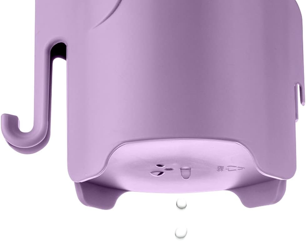Kids Toothbrush Holder Cute Elephant Design Light Purple
