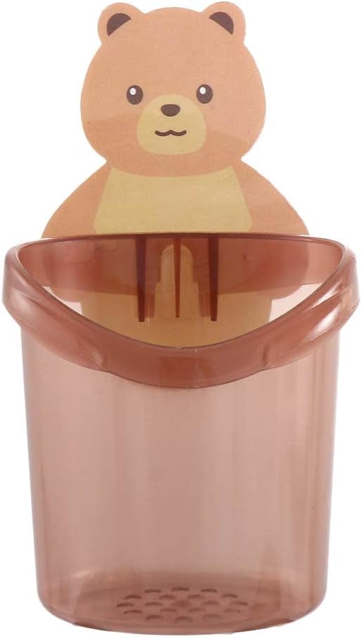 Cute Bear Wall Mounted Toothbrush Holder