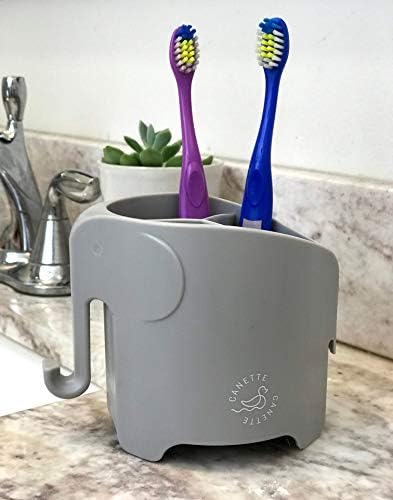 Cute Elephant Toothbrush Holder for Kids Adults Purple