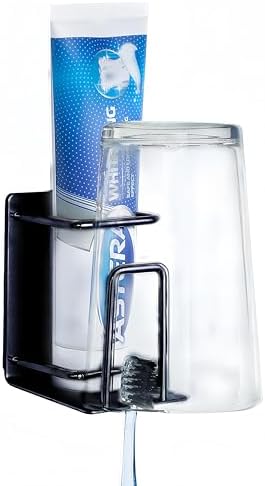 Stainless Steel 3-in-1 Wall-Mounted Oral Care Organizer