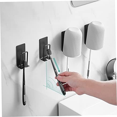 Space-Saving Stainless Steel Wall Mount Toothbrush Holder for Bathrooms