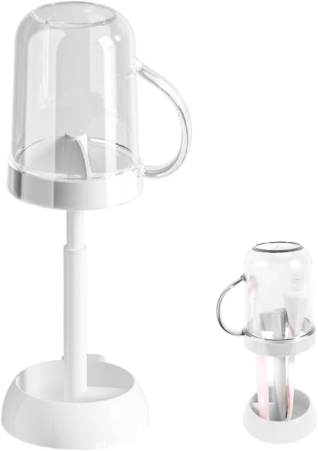 Iosjeude Toothbrush Holder with Cover 3 Slots Electric