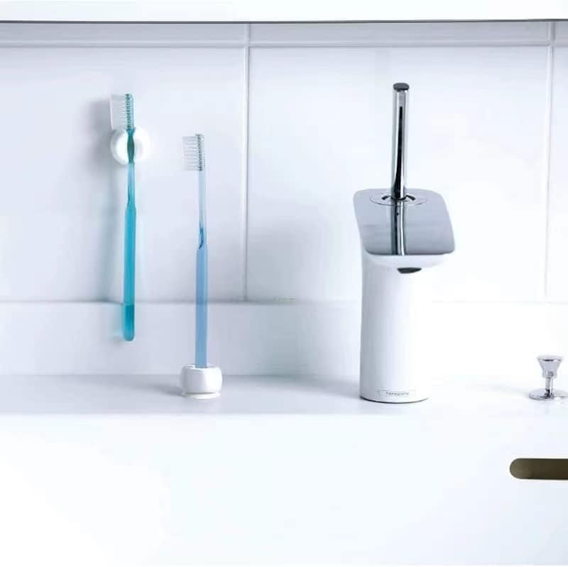 Versatile White Wall-Mounted Toothbrush Holders
