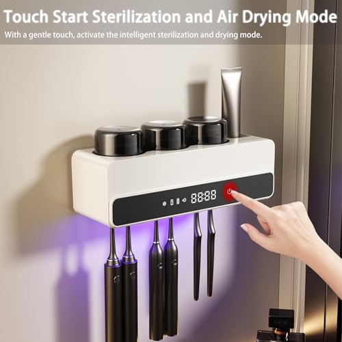 Wekity Rechargeable Toothbrush Holder with 8000mAh Battery